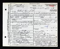 Lee, Gilbert Raymond (Death Cert.)